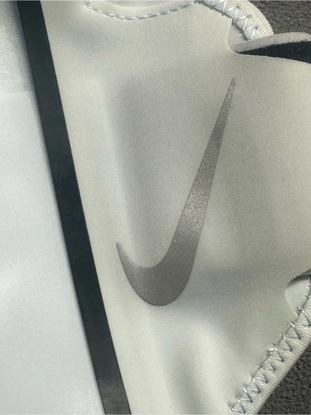 Nike White and Black Sports Armband with Clear Touch Window
